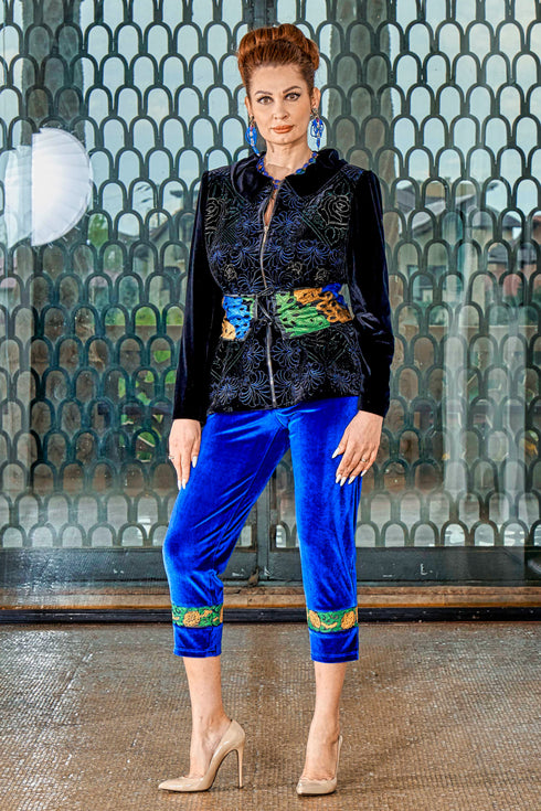 Jacheta catifea cu broderie MT-25